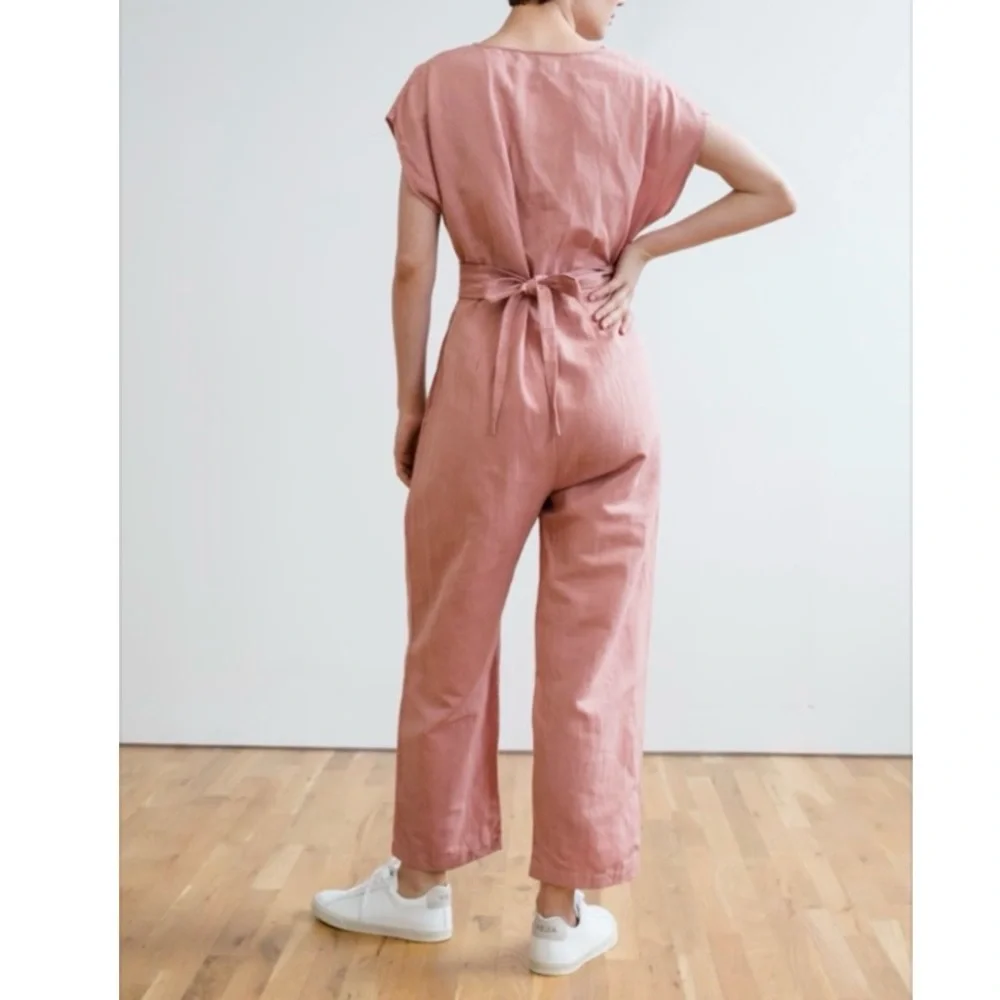 NWT Rujuta Sheth Venus jumpsuit in dusty pink - Picture 4 of 13